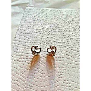 Heart Earrings 10K & Sterling Silver